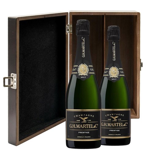 Martel Prestige Brut Champagne 75cl Double Luxury Gift Boxed Champagne